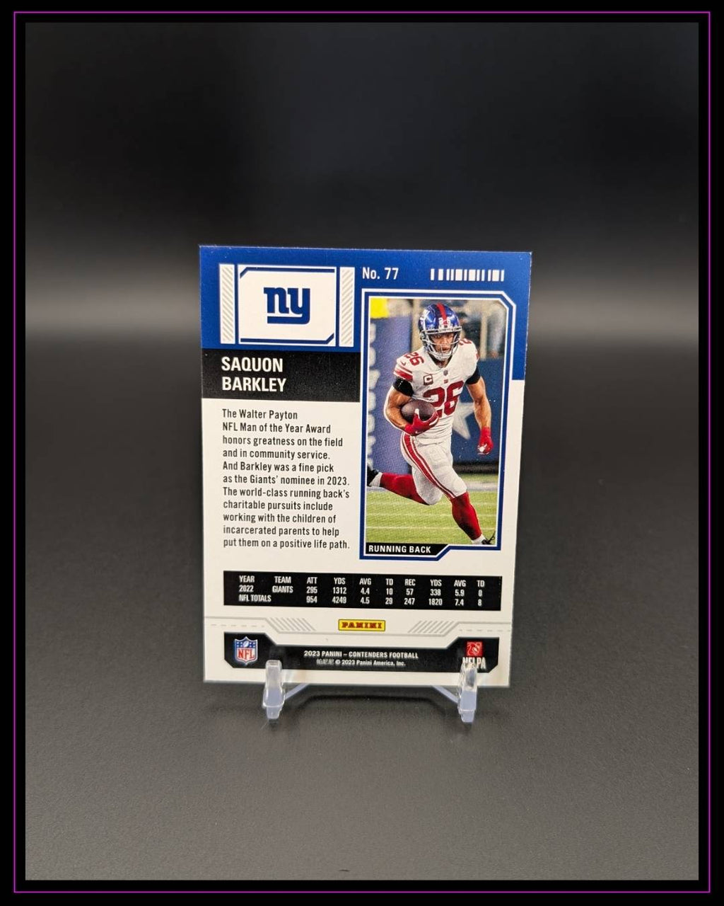 2023 Panini Contenders #77 Saquon Barkley