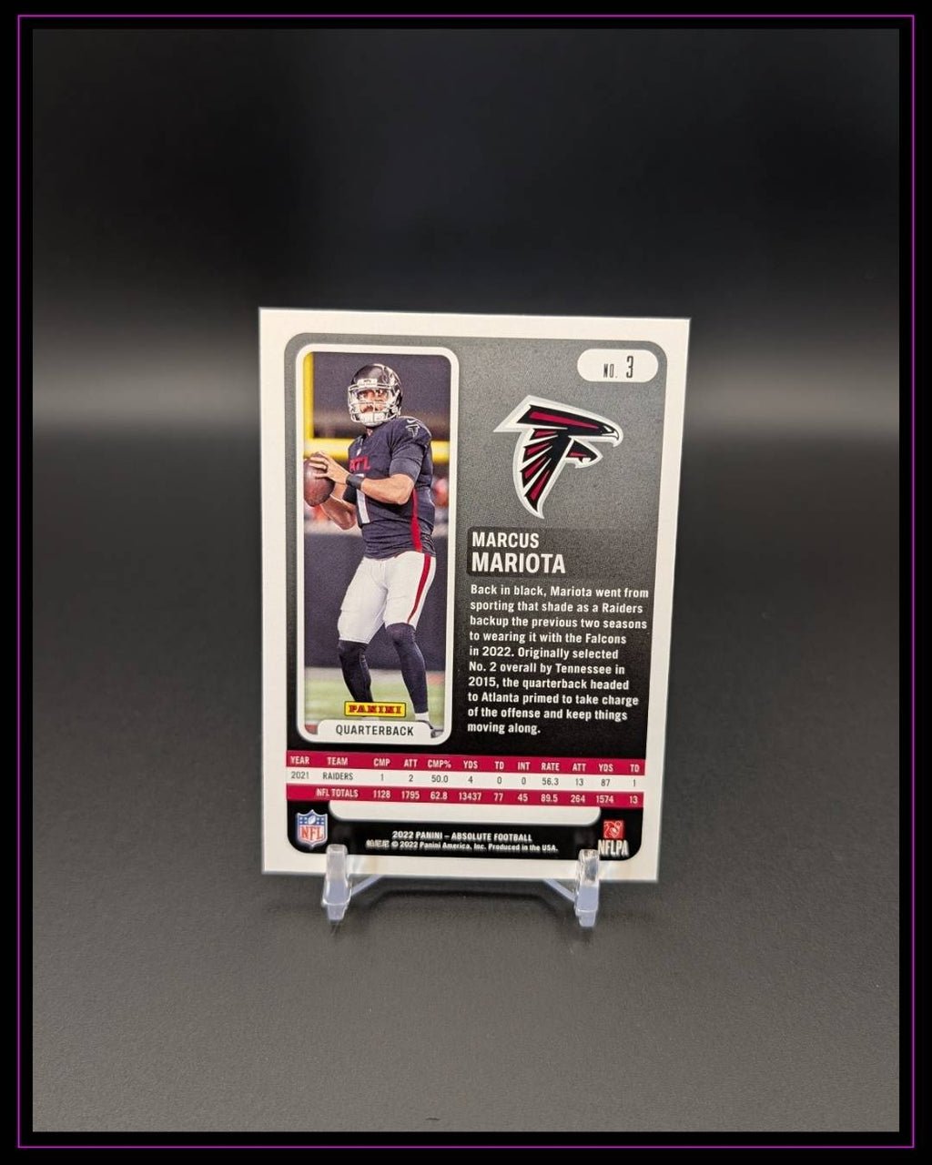 2022 Panini Absolute #3 Marcus Mariota