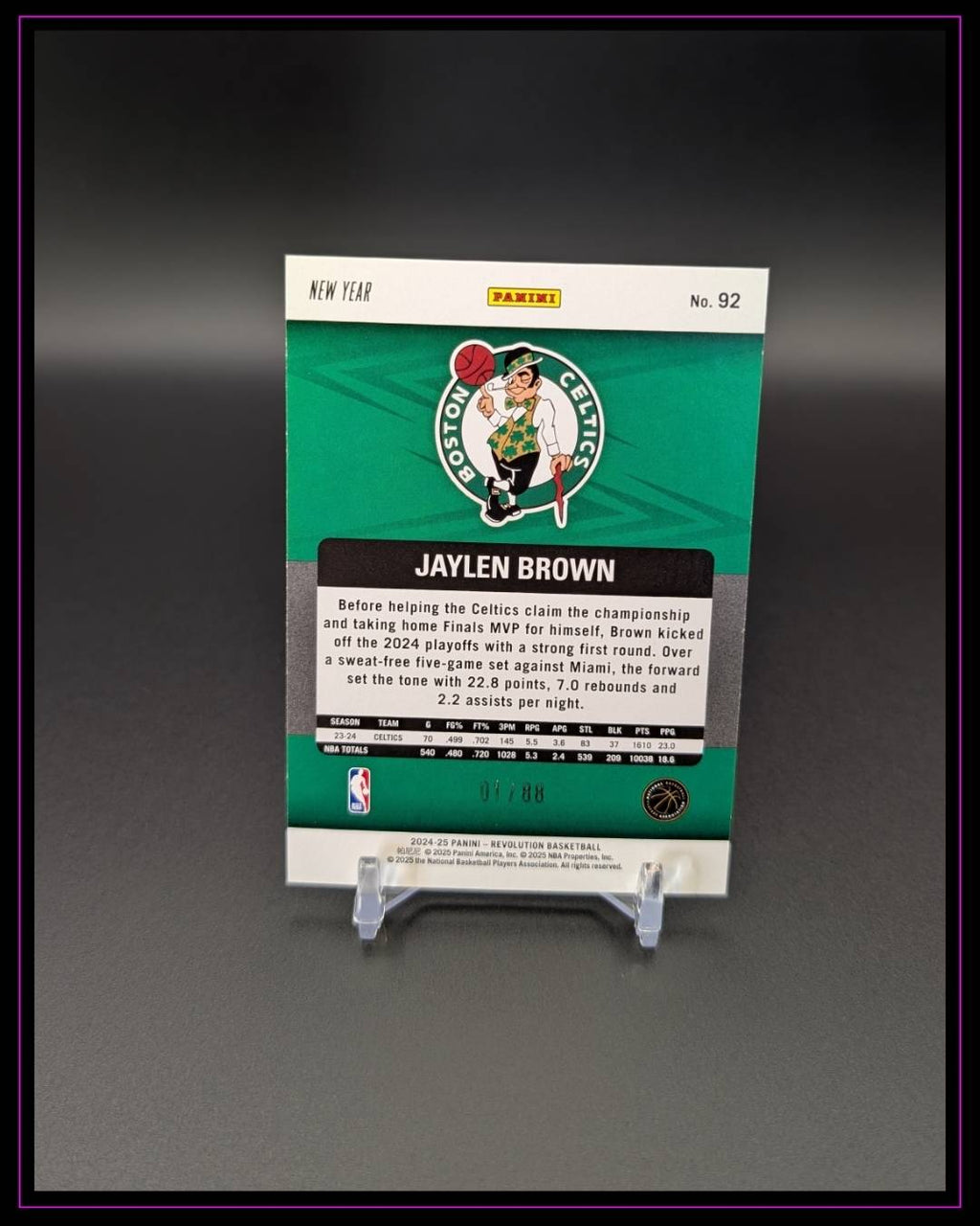 2024-25 Panini Revolution #92 Jaylen Brown Chinese New Year Emerald /88