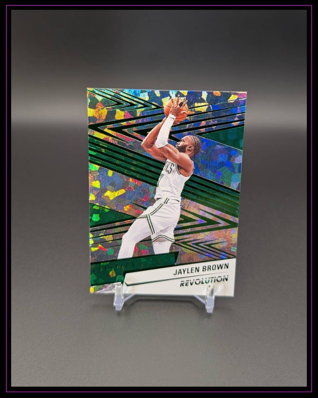 2024-25 Panini Revolution #92 Jaylen Brown Chinese New Year Emerald /88