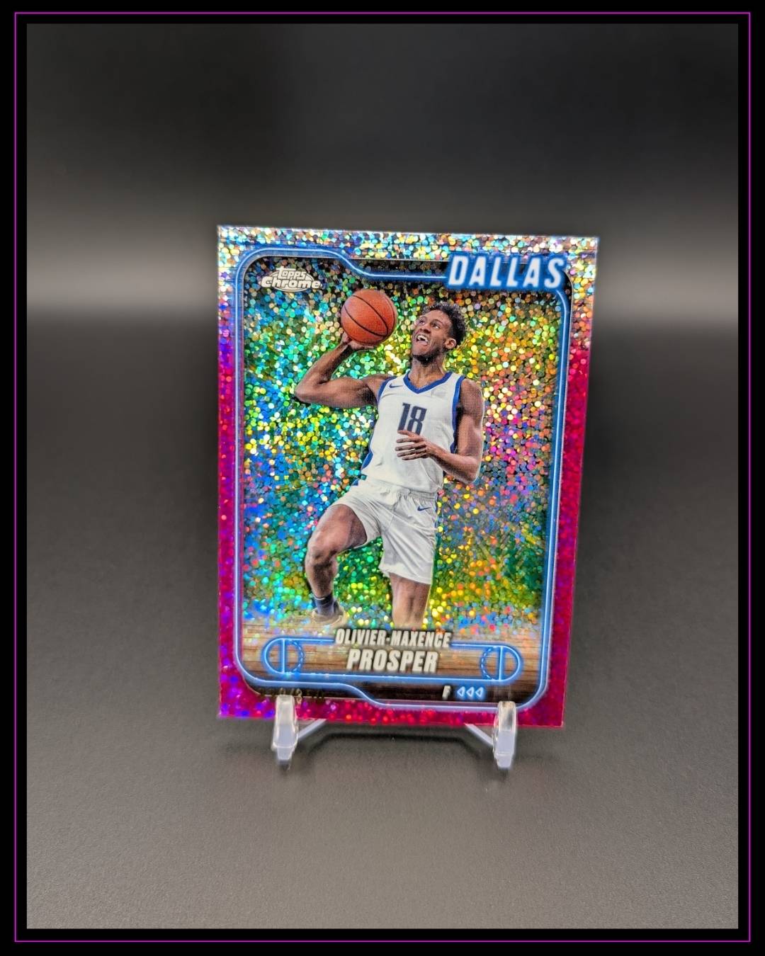 2024-25 Topps Chrome 126 Olivier-Maxence Prosper Magenta Speckle Refractor /350