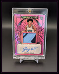2024-25 Panini Obsidian Jaylen Wells Pink Flood Rookie Patch Auto /49