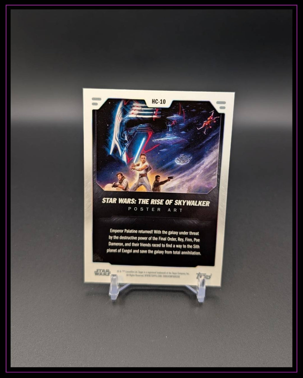 2023 Topps Star Wars Flagship #HC-10 Rise Of Skywalker Holo Poster Art