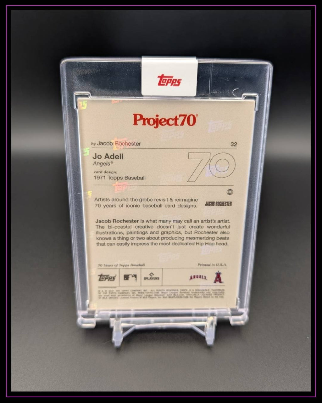 Topps Project 70 Jo Adell RC Los Angeles Angels by Jacob Rochester #32