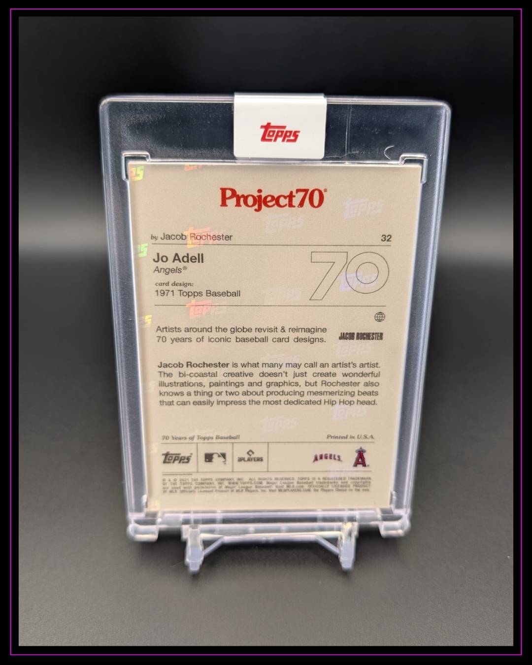 Topps Project 70 Jo Adell RC Los Angeles Angels by Jacob Rochester #32