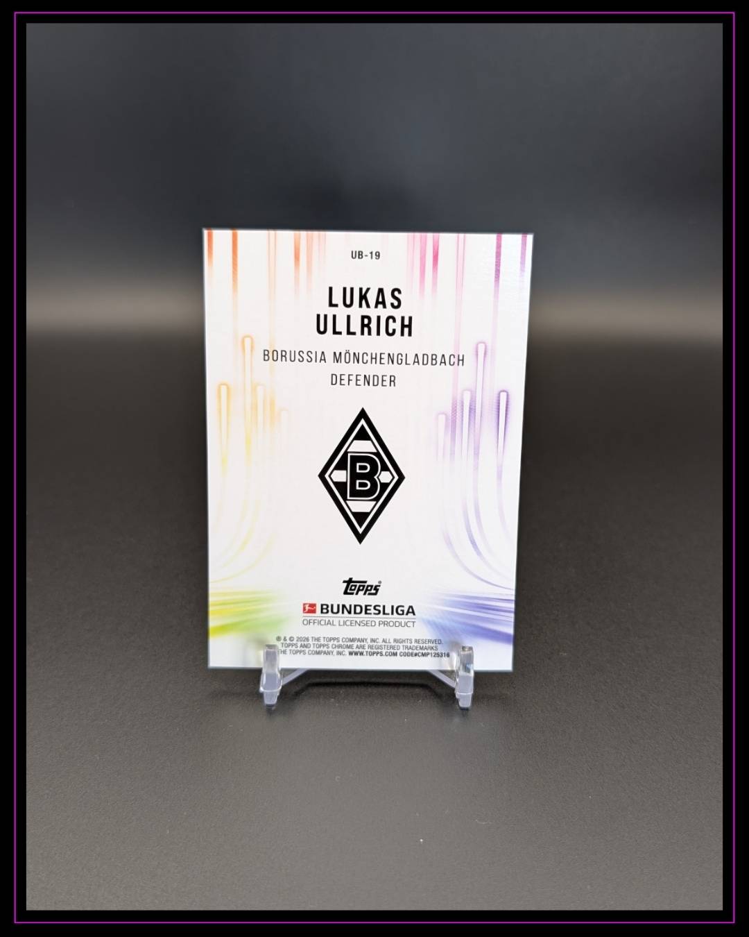 2025-26 Topps Chrome Bundesliga #UB-19 Lukas Ullrich Ultrabeam