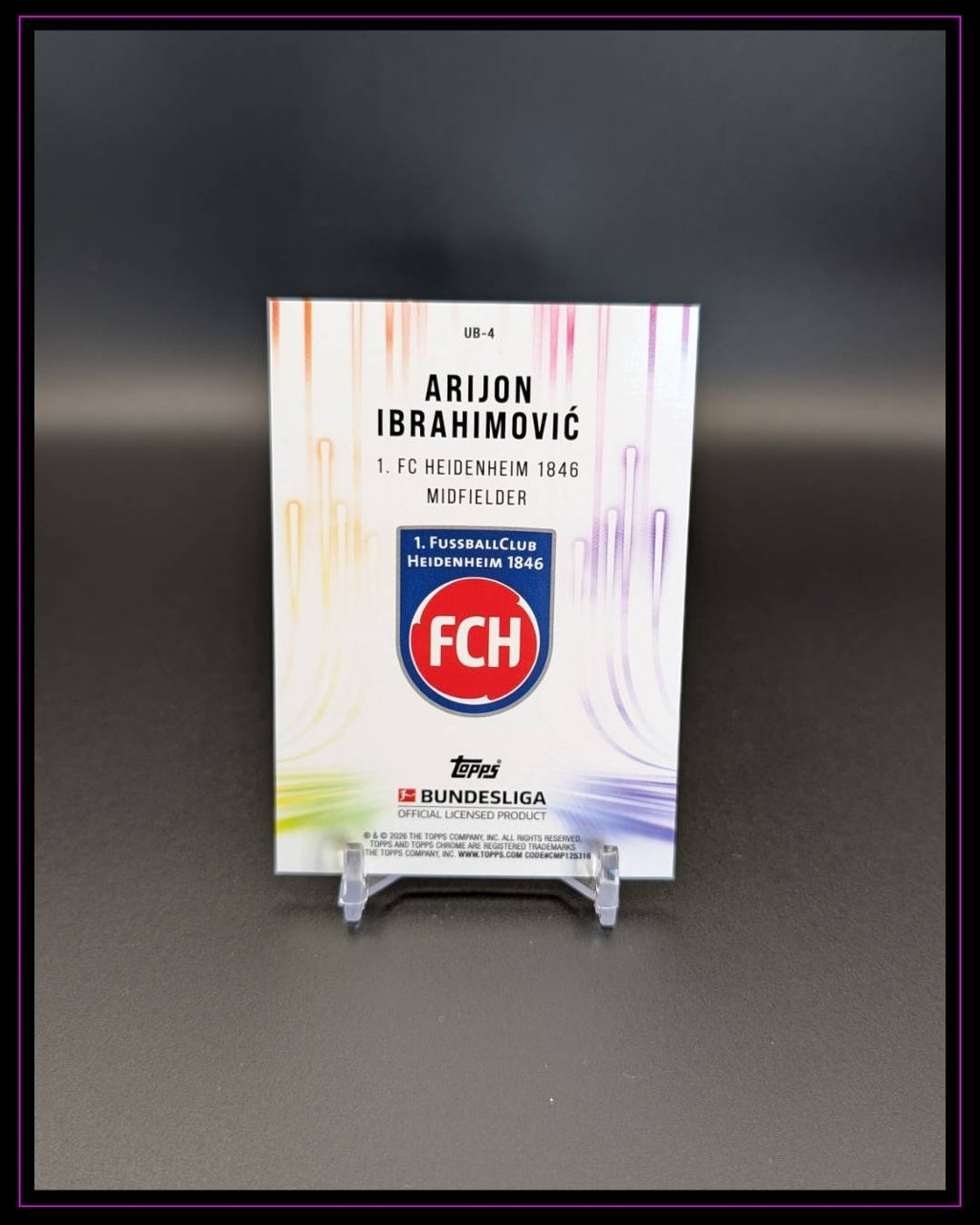 2025-26 Topps Chrome Bundesliga #UB-4 Arijon Ibrahimovic Ultrabeam