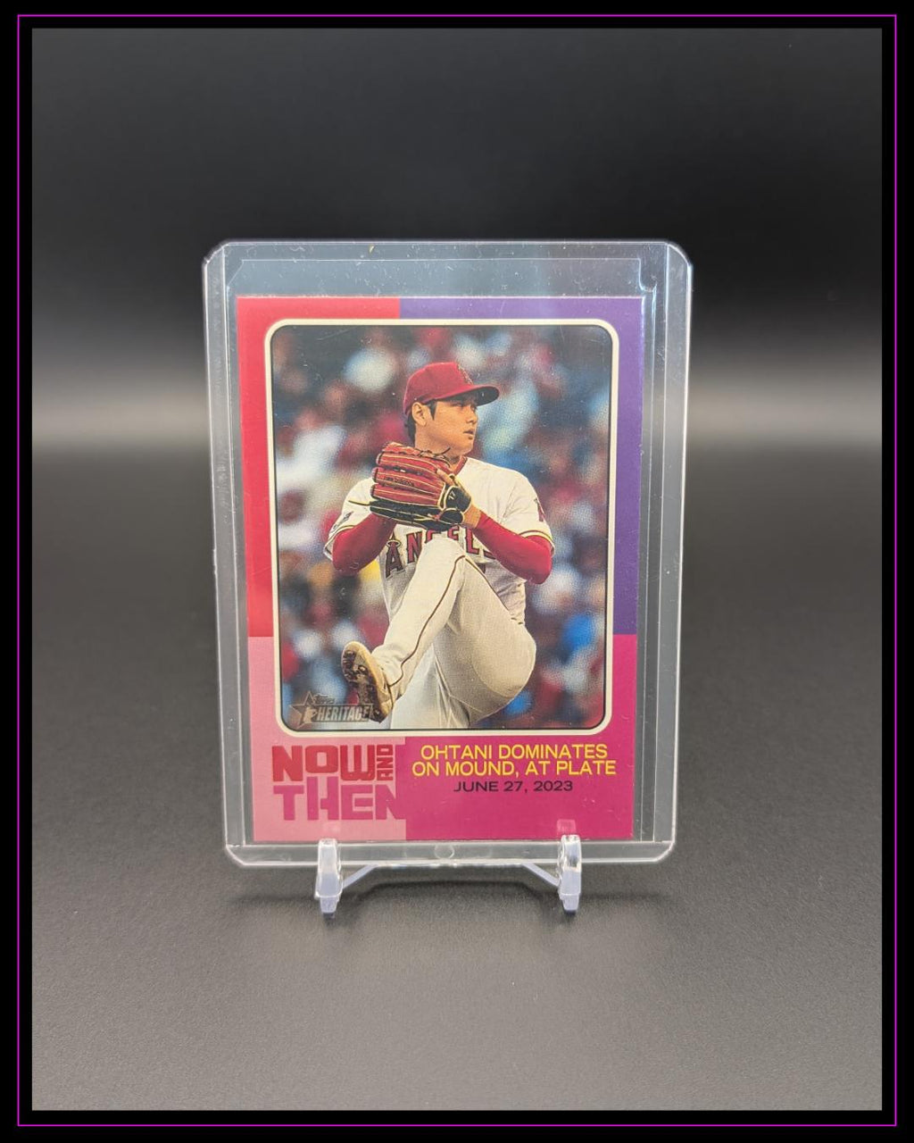 2024 Topps Heritage #NAT-8 Shohei Ohtani Now and Then